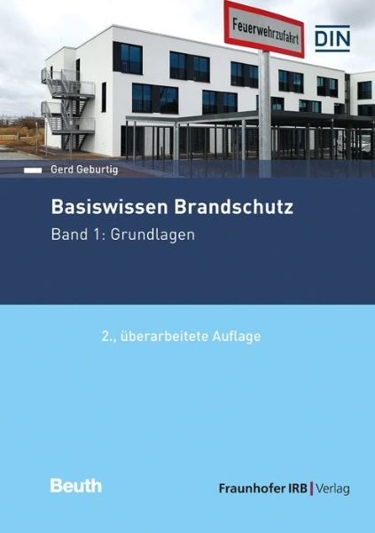 Buchcover und Innenansicht für das Buch: Basiswissen Brandschutz.