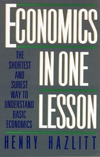 Buchcover und Innenansicht für das Buch: Economics in One Lesson: The Shortest and Surest Way to Understand Basic Economics