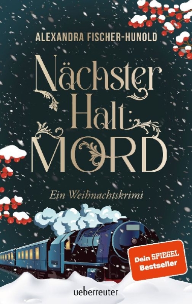 Buchcover und Innenansicht für das Buch: Nächster Halt: Mord. Ein Weihnachtskrimi