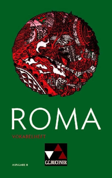 Buchcover und Innenansicht für das Buch: ROMA B Vokabelheft