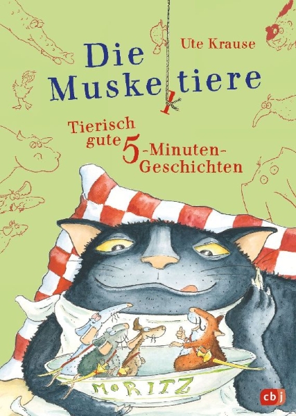 Buchcover und Innenansicht für das Buch: Die Muskeltiere - Tierisch gute 5-Minuten-Geschichten