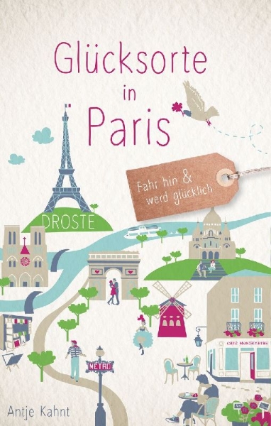 Buchcover und Innenansicht für das Buch: Glücksorte in Paris