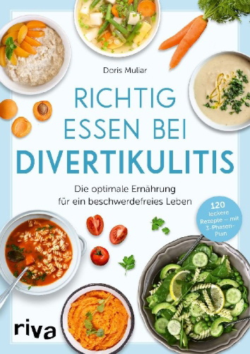 Buchcover und Innenansicht für das Buch: Richtig essen bei Divertikulitis