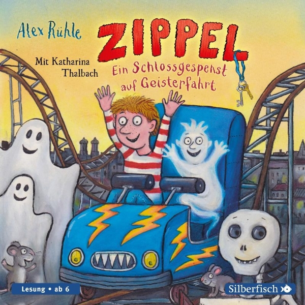 Buchcover und Innenansicht für das Buch: Zippel - Ein Schlossgespenst auf Geisterfahrt