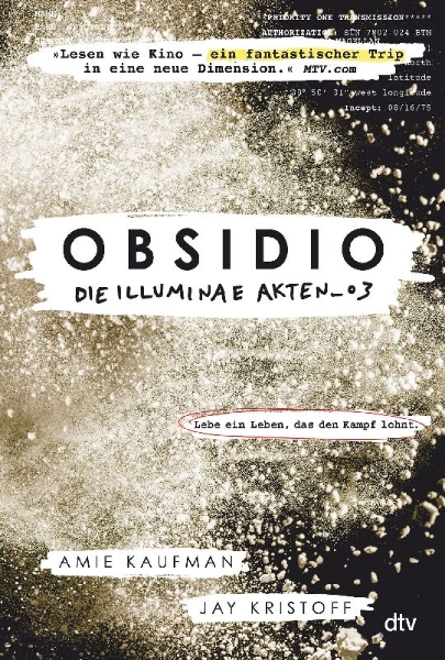 Buchcover und Innenansicht für das Buch: Obsidio