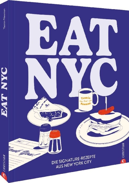 Buchcover und Innenansicht für das Buch: Eat NYC!