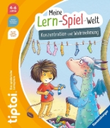 Buchcover und Innenansicht für das Buch: tiptoi® Meine Lern-Spiel-Welt - Konzentration und Wahrnehmung