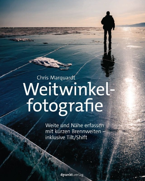 Buchcover und Innenansicht für das Buch: Weitwinkelfotografie
