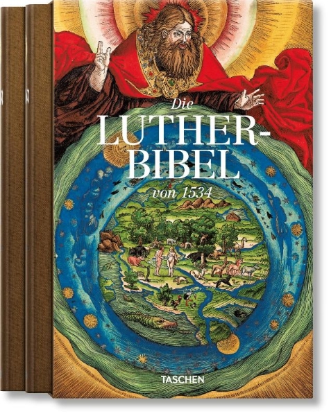 Buchcover und Innenansicht für das Buch: Die Luther-Bibel von 1534