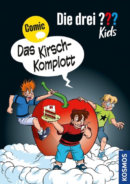 Buchcover und Innenansicht für das Buch: Die drei ??? Kids, Das Kirsch-Komplott
