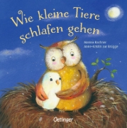 Buchcover und Innenansicht für das Buch: Wie kleine Tiere schlafen gehen