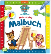 Buchcover und Innenansicht für das Buch: PAW Patrol Lernbuch: Mein erstes Malbuch