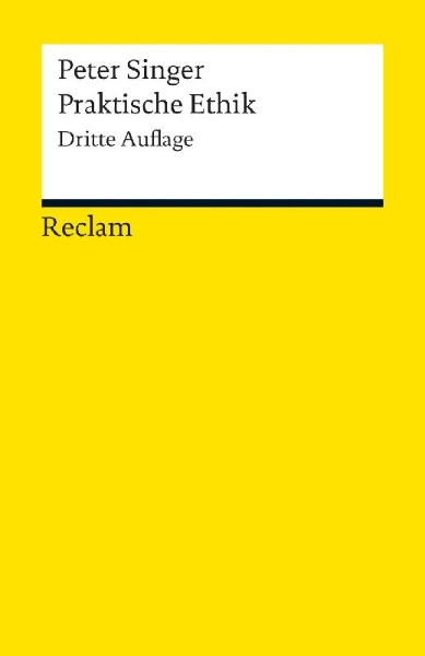 Buchcover und Innenansicht für das Buch: Praktische Ethik