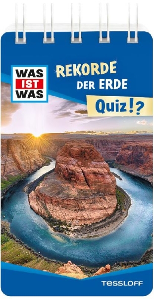 Buchcover und Innenansicht für das Buch: WAS IST WAS Quiz Rekorde der Erde