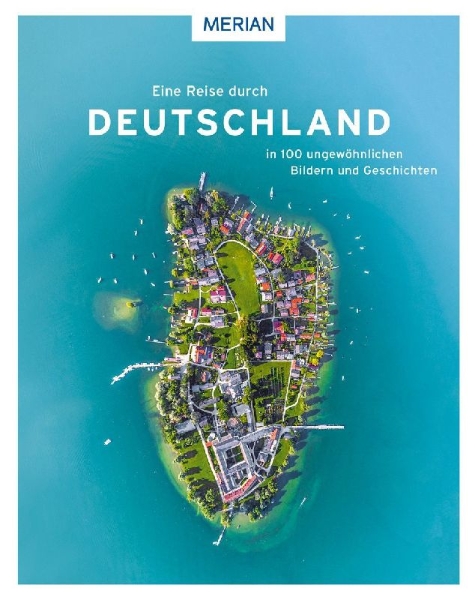 Buchcover und Innenansicht für das Buch: Eine Reise durch Deutschland in 100 ungewöhnlichen Bildern und Geschichten
