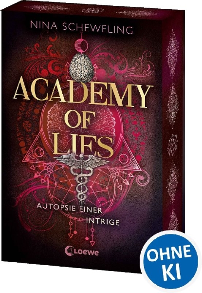Buchcover und Innenansicht für das Buch: Academy of Lies (Band 2) - Autopsie einer Intrige