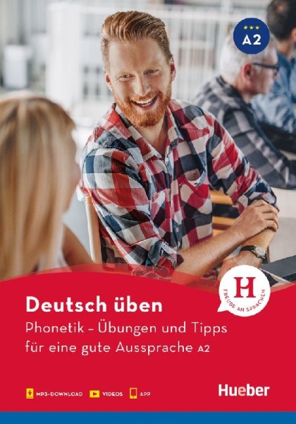 Buchcover und Innenansicht für das Buch: Deutsch üben. Phonetik - Übungen und Tipps für eine gute Aussprache A2