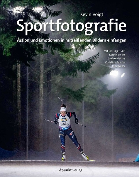 Buchcover und Innenansicht für das Buch: Sportfotografie