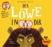 Buchcover und Innenansicht für das Buch: "Der Löwe in dir" und "Trau dich, Koalabär" (Audio-CD)