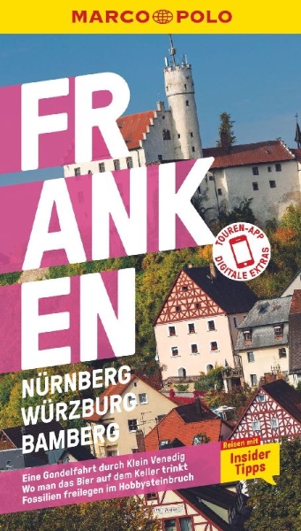 Buchcover und Innenansicht für das Buch: MARCO POLO Reiseführer Franken, Nürnberg, Würzburg, Bamberg