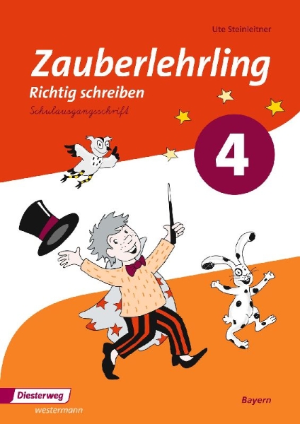 Buchcover und Innenansicht für das Buch: Zauberlehrling 4. Arbeitsheft. SAS Schulausgangsschrift. Bayern