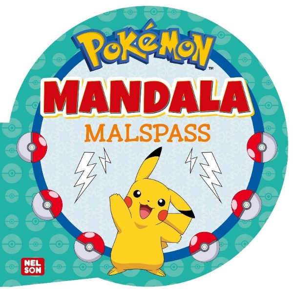 Buchcover und Innenansicht für das Buch: Pokémon Activity-Buch: Mandala-Malspaß