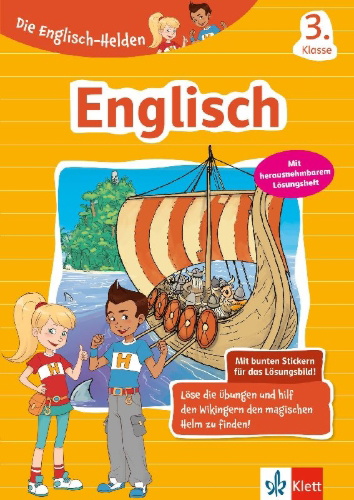 Buchcover und Innenansicht für das Buch: Die Englisch-Helden Englisch 3. Klasse