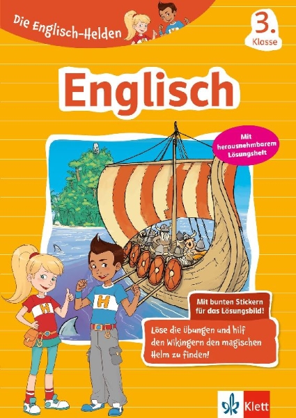 Buchcover und Innenansicht für das Buch: Die Englisch-Helden Englisch 3. Klasse