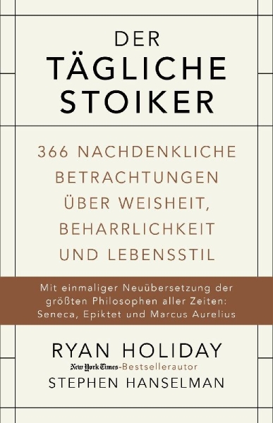 Buchcover und Innenansicht für das Buch: Der tägliche Stoiker