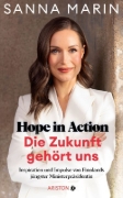 Buchcover und Innenansicht für das Buch: Hope in Action: A Memoir About the Courage to Lead