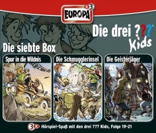 Buchcover und Innenansicht für das Buch: Die drei ??? Kids. 3er Box Folgen 19 - 21 (drei Fragezeichen) 3 CDs