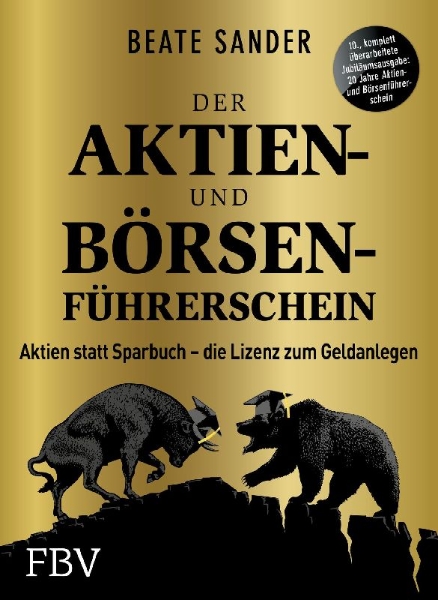 Buchcover und Innenansicht für das Buch: Der Aktien- und Börsenführerschein - Jubiläumsausgabe