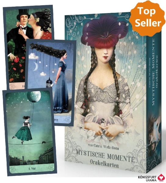 Buchcover und Innenansicht für das Buch: Mystische Momente (Oracle of Mystical Moments)