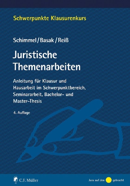 Buchcover und Innenansicht für das Buch: Juristische Themenarbeiten