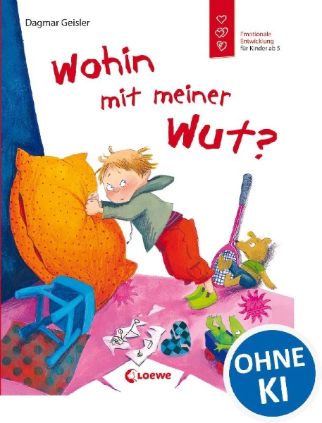 Buchcover und Innenansicht für das Buch: Wohin mit meiner Wut?