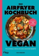 Buchcover und Innenansicht für das Buch: The Vegan Air Fryer