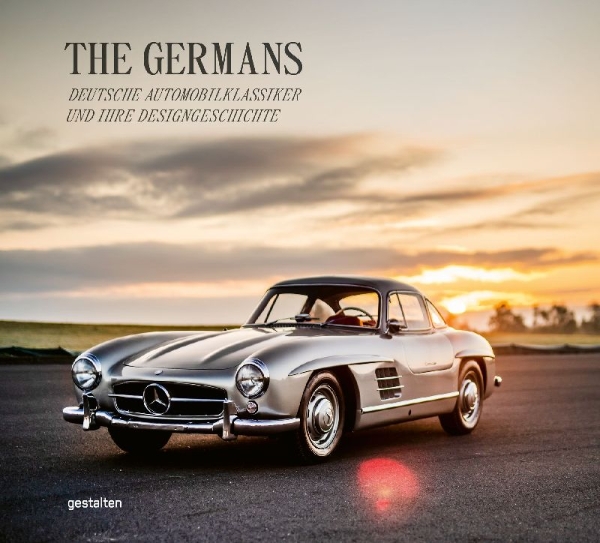 Buchcover und Innenansicht für das Buch: The Germans - Deutsche Automobilklassiker und ihre Designgeschichte