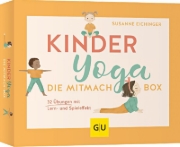 Buchcover und Innenansicht für das Buch: Kinderyoga - Die Mitmach-Box