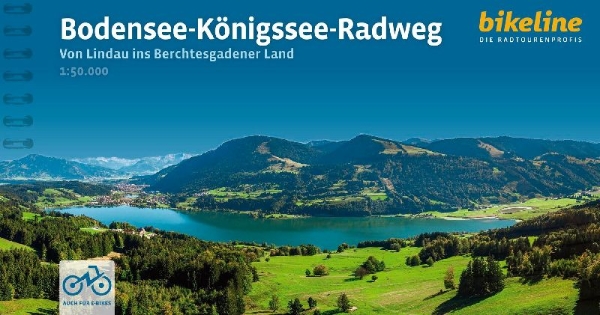Buchcover und Innenansicht für das Buch: Bodensee-Königssee-Radweg