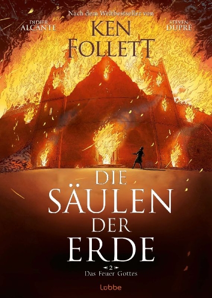 Buchcover und Innenansicht für das Buch: Les Pilliers de la Terre - Tome 02: Le feu de Dieu
