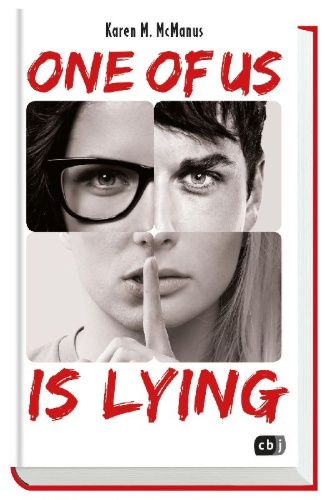 Buchcover und Innenansicht für das Buch: One of Us is Lying