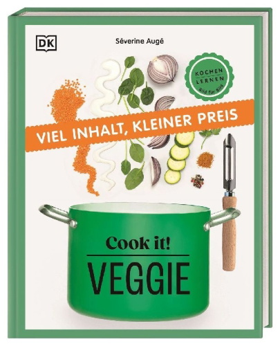 Buchcover und Innenansicht für das Buch: Cook it! Veggie