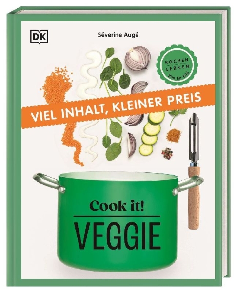 Buchcover und Innenansicht für das Buch: Cook it! Veggie