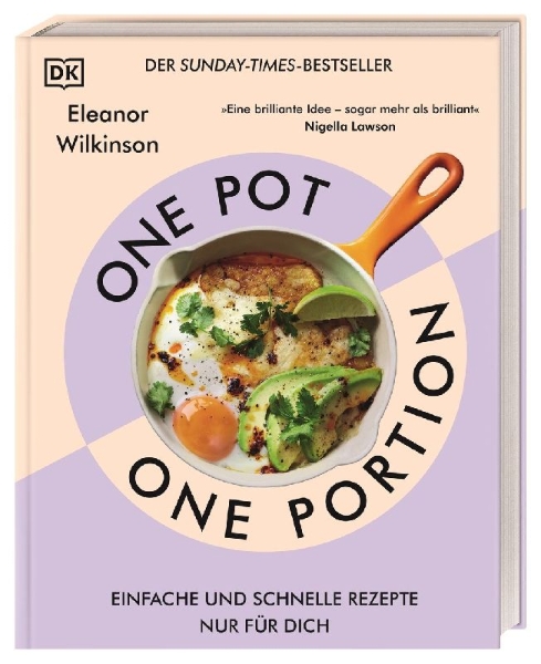 Buchcover und Innenansicht für das Buch: One Pot, One Portion