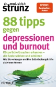 Buchcover und Innenansicht für das Buch: 88 Tipps gegen Depressionen und Burnout
