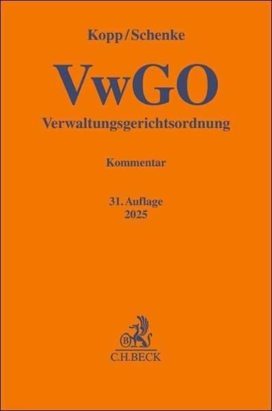 Buchcover und Innenansicht für das Buch: Verwaltungsgerichtsordnung. VwGO