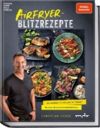 Buchcover und Innenansicht für das Buch: Airfryer-Blitzrezepte