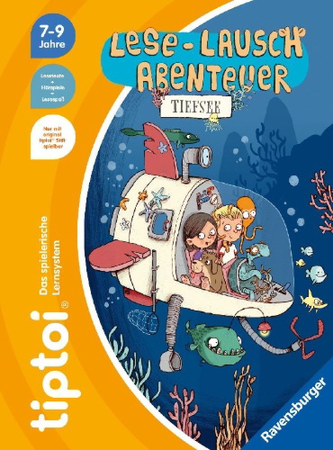 Buchcover und Innenansicht für das Buch: tiptoi® Lese-Lausch-Abenteuer - Tiefsee