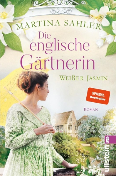 Buchcover und Innenansicht für das Buch: Die englische Gärtnerin - Weißer Jasmin