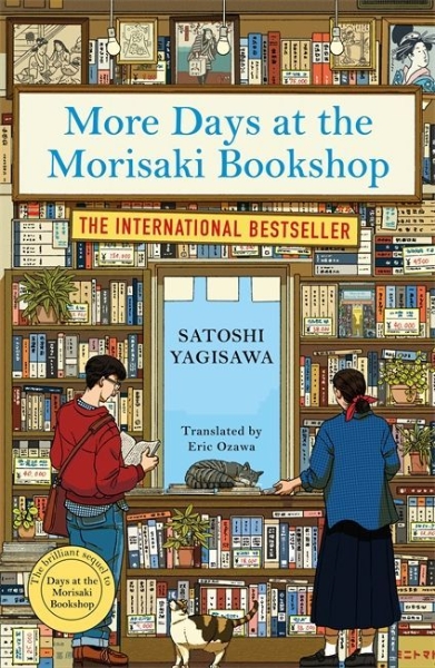 Buchcover und Innenansicht für das Buch: More Days at the Morisaki Bookshop